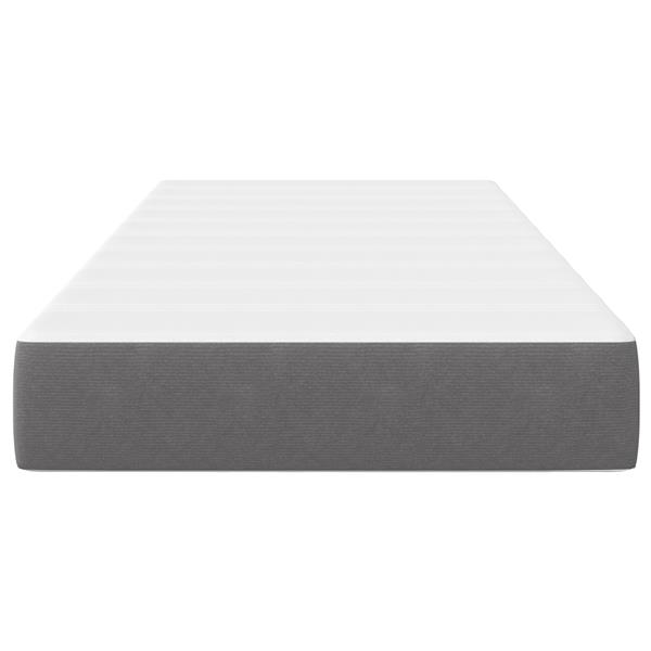 Grote foto vidaxl pocketveringmatras medium 90x190x20 cm stof lichtgrijs huis en inrichting matrassen en bedbodems