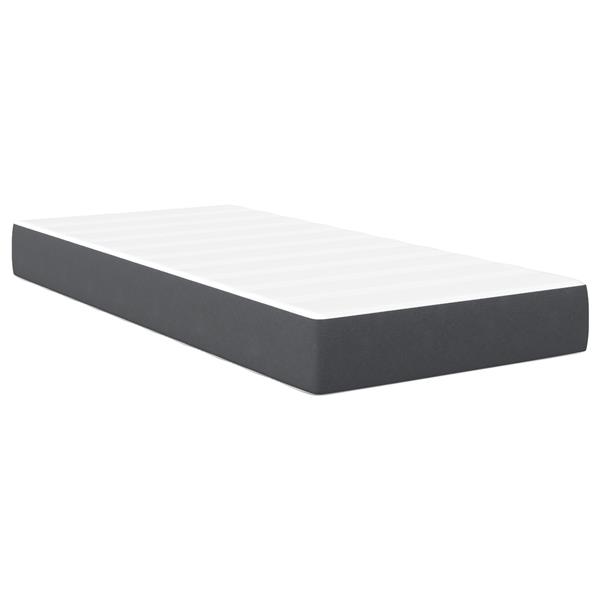 Grote foto vidaxl pocketveringmatras medium 80x200x20 cm stof donkergrijs huis en inrichting matrassen en bedbodems