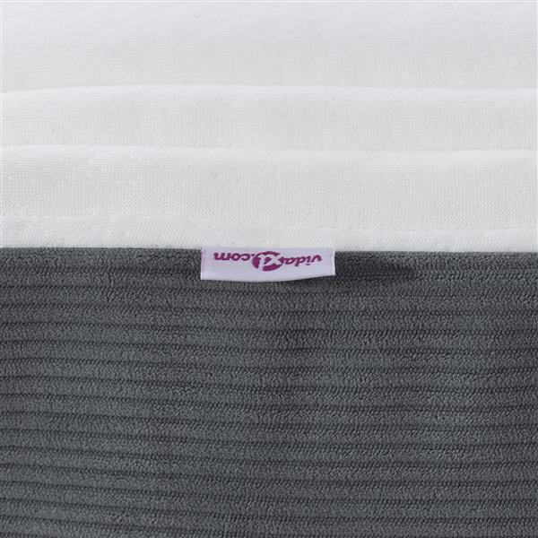 Grote foto vidaxl pocketveringmatras medium 80x200x20 cm stof donkergrijs huis en inrichting matrassen en bedbodems