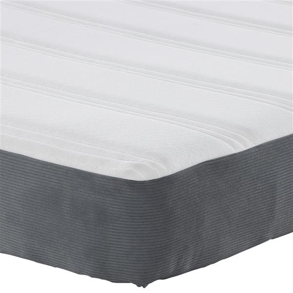 Grote foto vidaxl pocketveringmatras medium 80x200x20 cm stof donkergrijs huis en inrichting matrassen en bedbodems