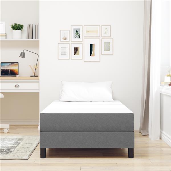 Grote foto vidaxl pocketveringmatras medium 80x200x20 cm stof lichtgrijs huis en inrichting matrassen en bedbodems