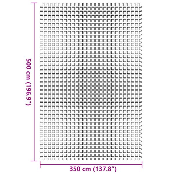 Grote foto vidaxl tent tapijt groen 3 5x5 m caravans en kamperen tenten