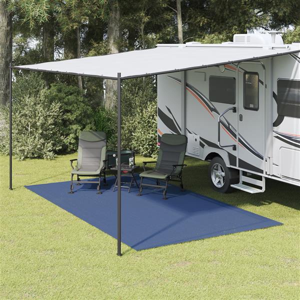 Grote foto vidaxl tent tapijt blauw 2x2 m caravans en kamperen tenten
