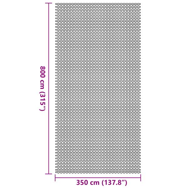 Grote foto vidaxl tenttapijt anthraciet 3 5x8 m caravans en kamperen tenten