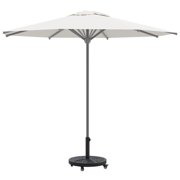 Grote foto vidaxl parasolvoet met wielen rond voor 38 48 mm palen 13 kg tuin en terras overige tuin en terras