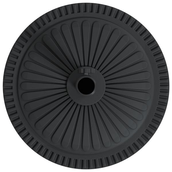 Grote foto vidaxl parasolvoet met wielen rond voor 38 48 mm palen 13 kg tuin en terras overige tuin en terras