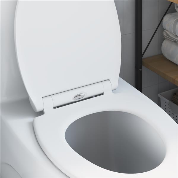 Grote foto vidaxl toiletbril soft close met quick release duroplast wit doe het zelf en verbouw sanitair