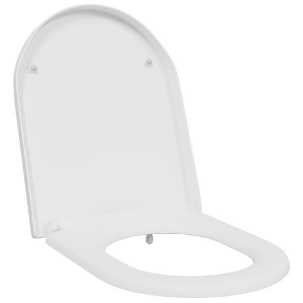 Grote foto vidaxl toiletbril soft close met quick release duroplast wit doe het zelf en verbouw sanitair