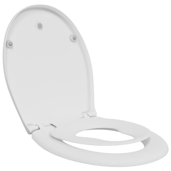 Grote foto vidaxl toiletbril met kinderzitje en quick release duroplast doe het zelf en verbouw sanitair