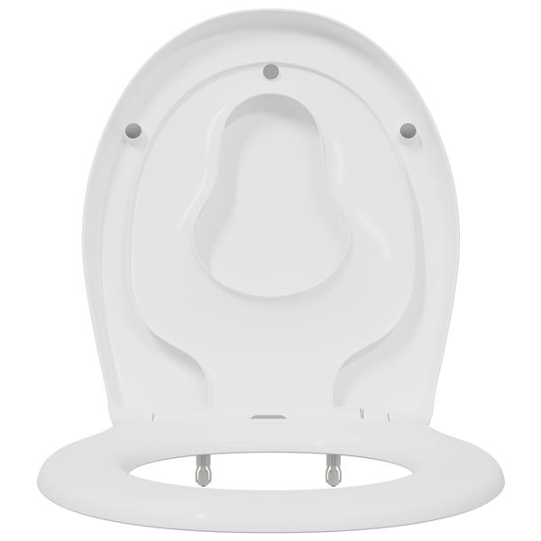 Grote foto vidaxl toiletbril met kinderzitje en quick release duroplast doe het zelf en verbouw sanitair