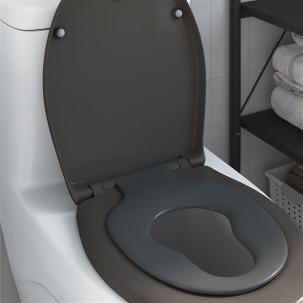 Grote foto vidaxl toiletbril met kinderzitje en quick release duroplast doe het zelf en verbouw sanitair
