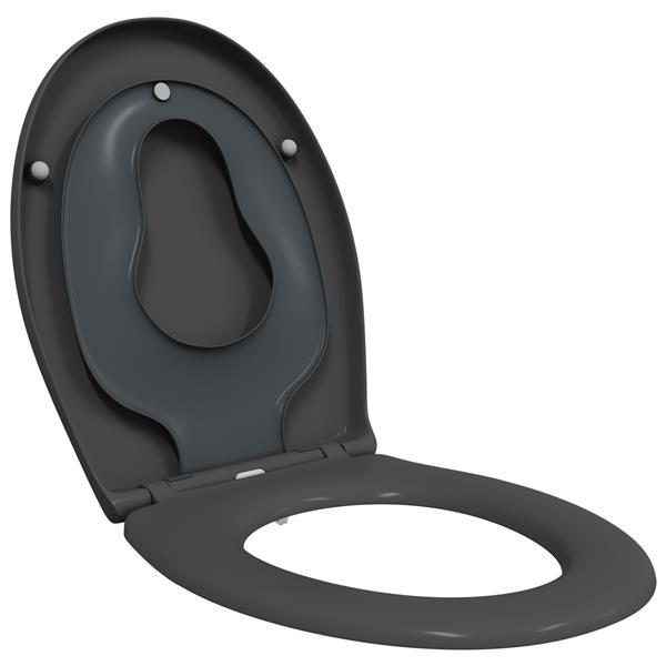 Grote foto vidaxl toiletbril met kinderzitje en quick release duroplast doe het zelf en verbouw sanitair