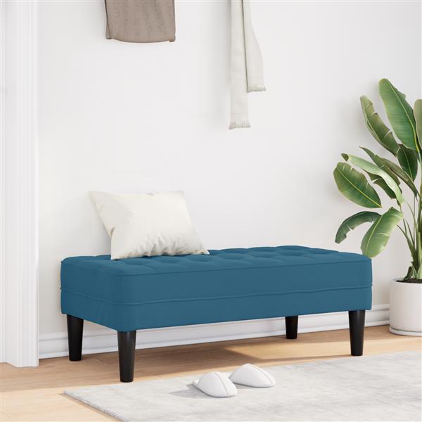 Grote foto vidaxl ligbed blauw 113x57x39 cm velvet huis en inrichting overige huis en inrichting