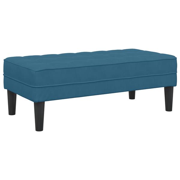 Grote foto vidaxl ligbed blauw 113x57x39 cm velvet huis en inrichting overige huis en inrichting
