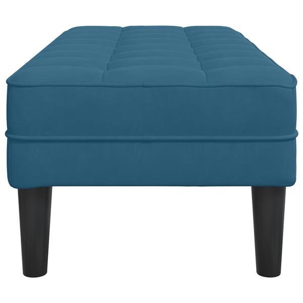 Grote foto vidaxl ligbed blauw 113x57x39 cm velvet huis en inrichting overige huis en inrichting