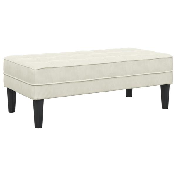 Grote foto vidaxl bank 113 cm fluweel cr mekleurig huis en inrichting overige huis en inrichting