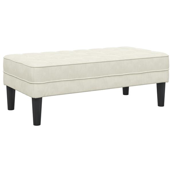 Grote foto vidaxl bank 113 cm fluweel cr mekleurig huis en inrichting overige huis en inrichting