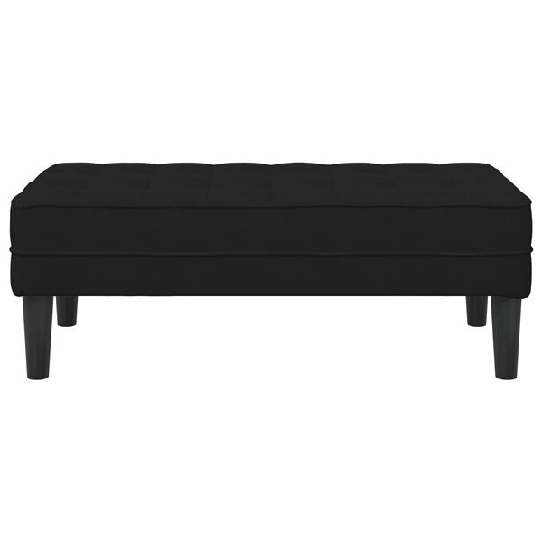 Grote foto vidaxl ligbed zwart 113x57x39 cm fluweel huis en inrichting overige huis en inrichting