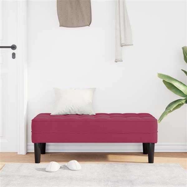 Grote foto vidaxl ligbed wijnrood 113x57x39 cm fluweel huis en inrichting overige huis en inrichting