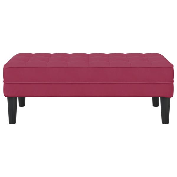 Grote foto vidaxl ligbed wijnrood 113x57x39 cm fluweel huis en inrichting overige huis en inrichting