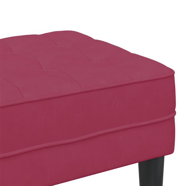 Grote foto vidaxl ligbed wijnrood 113x57x39 cm fluweel huis en inrichting overige huis en inrichting