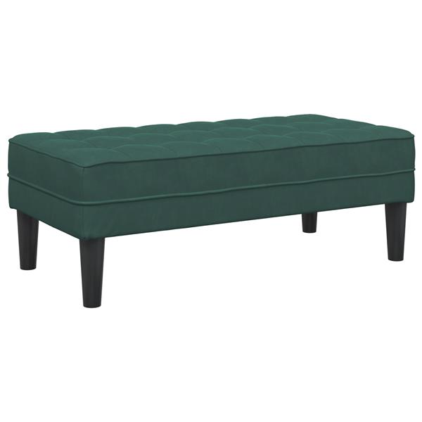 Grote foto vidaxl ligbed donkergroen 113x57x39 cm velvet huis en inrichting overige huis en inrichting