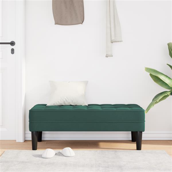 Grote foto vidaxl ligbed donkergroen 113x57x39 cm velvet huis en inrichting overige huis en inrichting