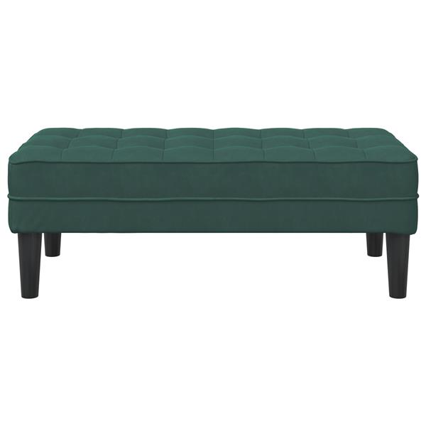 Grote foto vidaxl ligbed donkergroen 113x57x39 cm velvet huis en inrichting overige huis en inrichting