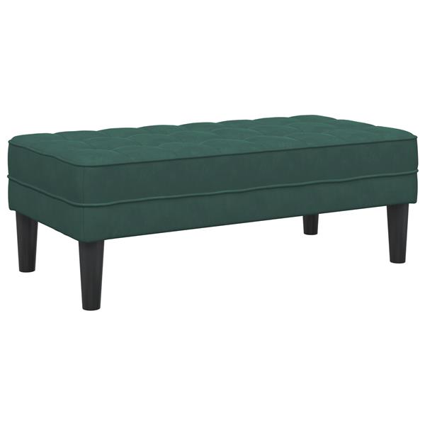 Grote foto vidaxl ligbed donkergroen 113x57x39 cm velvet huis en inrichting overige huis en inrichting