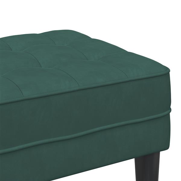 Grote foto vidaxl ligbed donkergroen 113x57x39 cm velvet huis en inrichting overige huis en inrichting