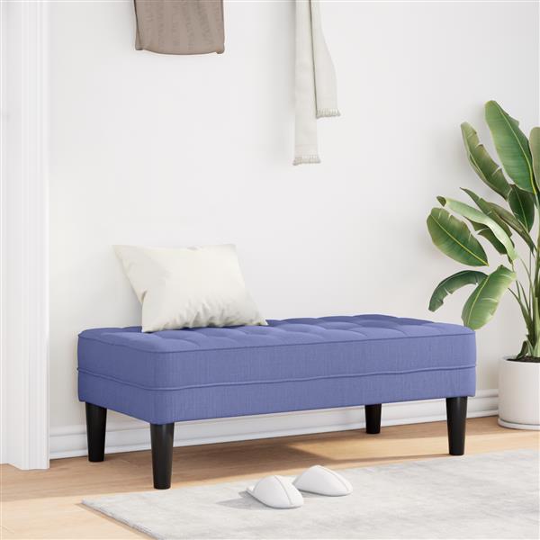Grote foto vidaxl bank 113x57x39 cm stof jeansblauw huis en inrichting overige huis en inrichting