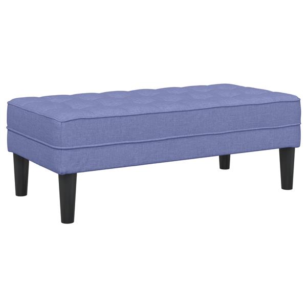 Grote foto vidaxl bank 113x57x39 cm stof jeansblauw huis en inrichting overige huis en inrichting