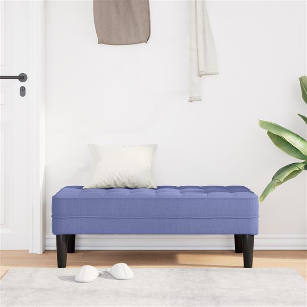 Grote foto vidaxl bank 113x57x39 cm stof jeansblauw huis en inrichting overige huis en inrichting