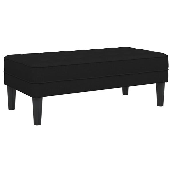 Grote foto vidaxl bank 113x57x39 cm stof zwart huis en inrichting overige huis en inrichting