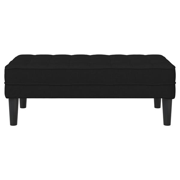 Grote foto vidaxl bank 113x57x39 cm stof zwart huis en inrichting overige huis en inrichting