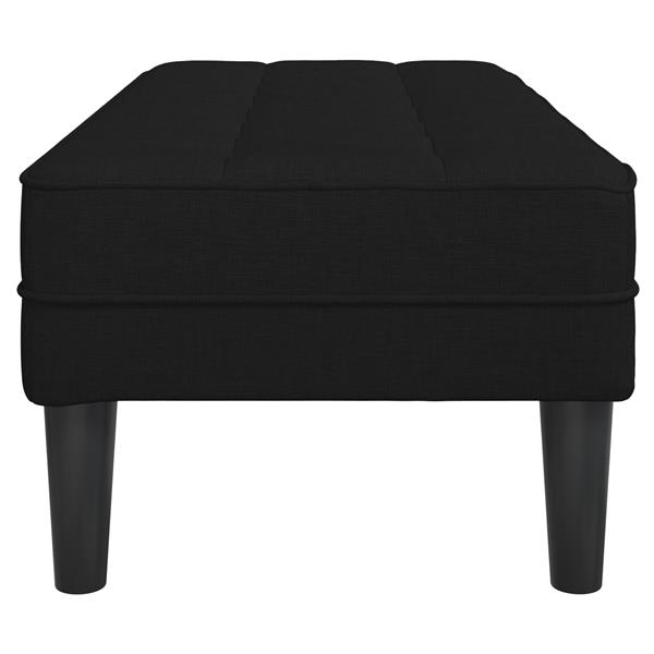 Grote foto vidaxl bank 113x57x39 cm stof zwart huis en inrichting overige huis en inrichting