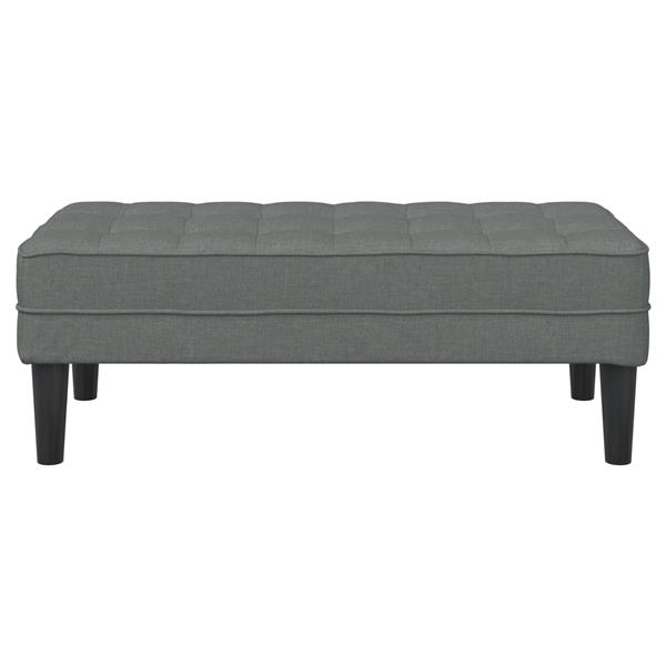 Grote foto vidaxl bank 113x57x39 cm stof donkergrijs huis en inrichting overige huis en inrichting