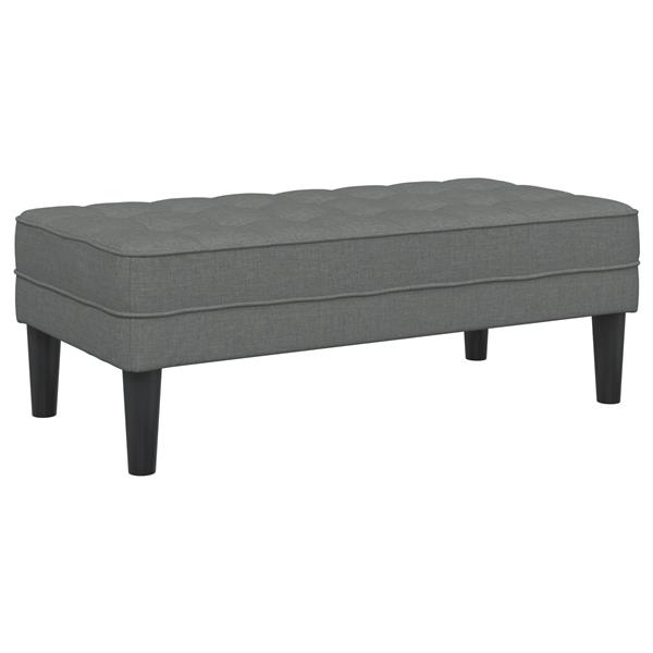 Grote foto vidaxl bank 113x57x39 cm stof donkergrijs huis en inrichting overige huis en inrichting