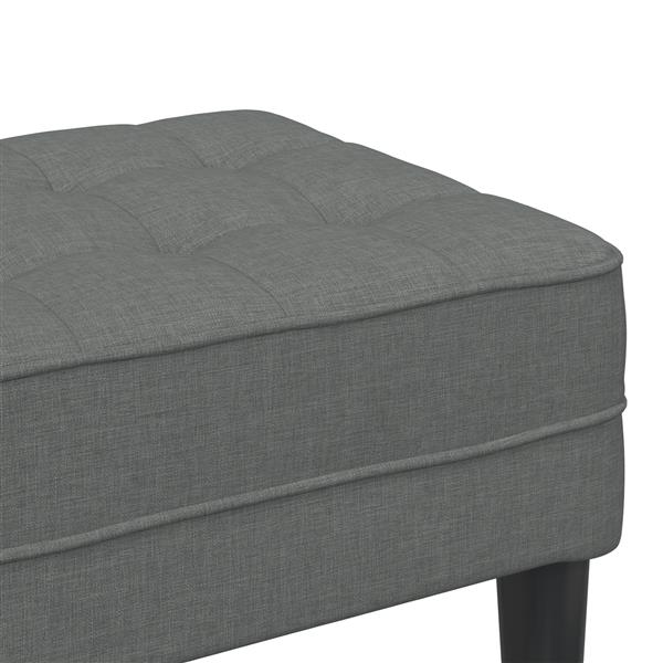 Grote foto vidaxl bank 113x57x39 cm stof donkergrijs huis en inrichting overige huis en inrichting