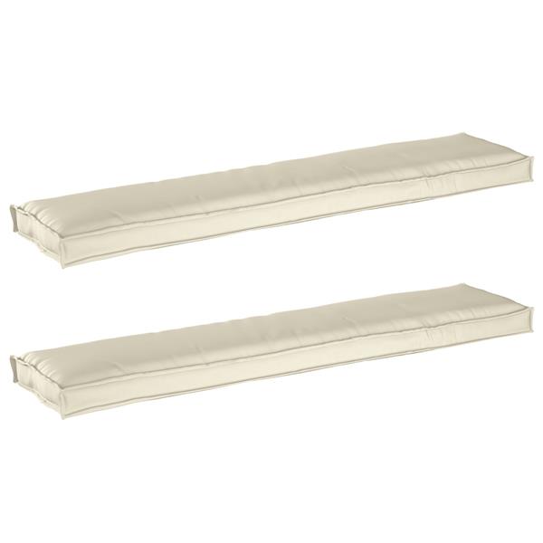 Grote foto vidaxl palletkussens 2 st bank 180x40x8 cm oxford stof cr mekleurig huis en inrichting woningdecoratie