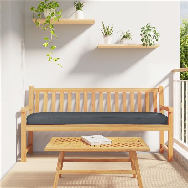 Grote foto vidaxl ligbedkussens 2 stuks anthraciet 180x40x8 cm oxford stof huis en inrichting woningdecoratie