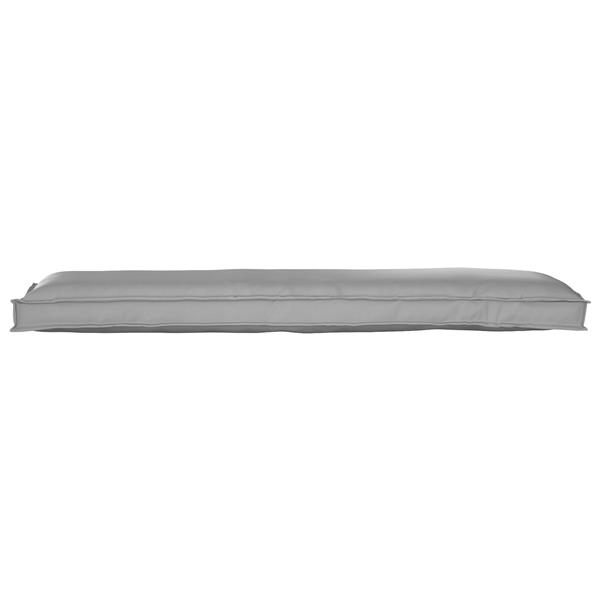 Grote foto vidaxl palletkussens 2 st bank 150x40x8 cm oxford stof grijs huis en inrichting woningdecoratie