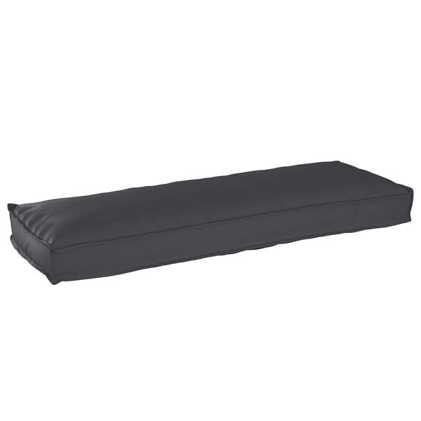 Grote foto vidaxl palletkussens 2 st bank 120x40x8 cm oxford stof zwart huis en inrichting woningdecoratie