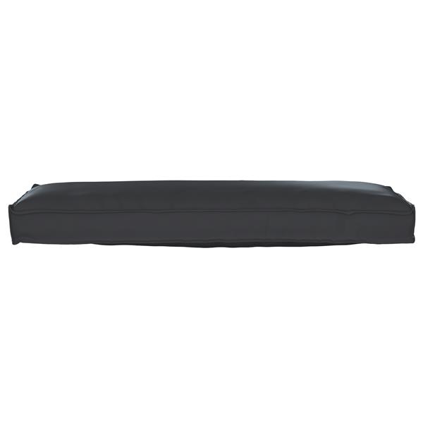 Grote foto vidaxl palletkussens 2 st bank 120x40x8 cm oxford stof zwart huis en inrichting woningdecoratie