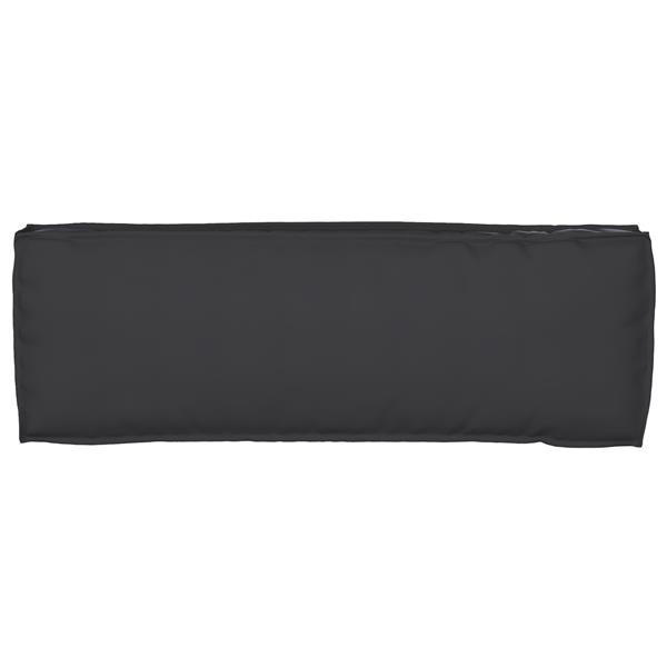 Grote foto vidaxl palletkussens 2 st bank 120x40x8 cm oxford stof zwart huis en inrichting woningdecoratie