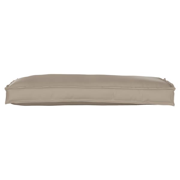 Grote foto vidaxl palletkussens 2 st bank 100x40x8 cm oxford stof taupe huis en inrichting woningdecoratie
