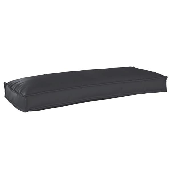 Grote foto vidaxl palletkussens 2 st bank 100x40x8 cm oxford stof zwart huis en inrichting woningdecoratie
