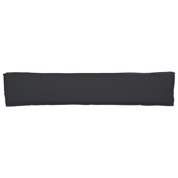 Grote foto vidaxl palletkussen bank 200x40x8 cm oxford stof zwart huis en inrichting woningdecoratie
