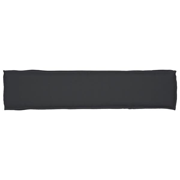 Grote foto vidaxl palletkussen bank 180x40x8 cm oxford stof zwart huis en inrichting woningdecoratie