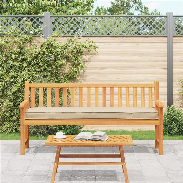 Grote foto vidaxl palletkussen bank 180x40x8 cm oxford stof beige huis en inrichting woningdecoratie